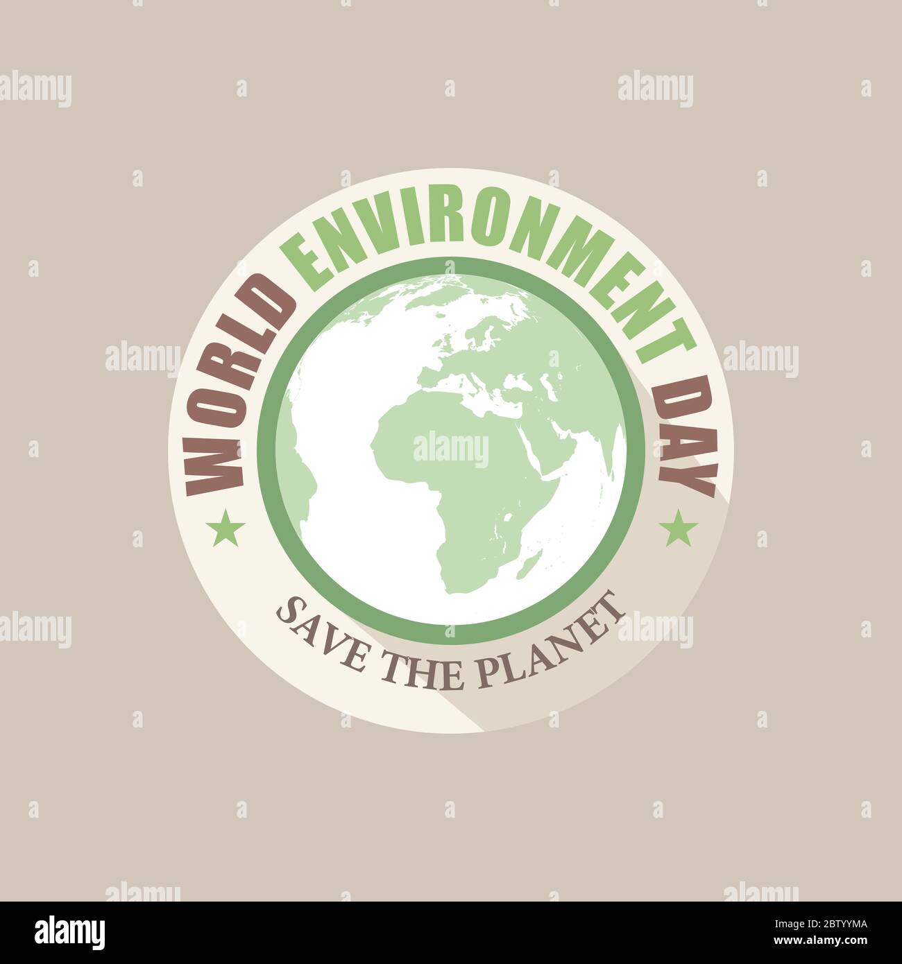 illustration vectorielle créative de la conception de la bannière de la journée mondiale de l'environnement Illustration de Vecteur