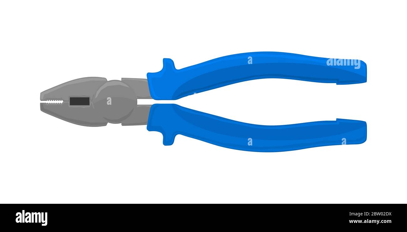 Illustration plate du vecteur d'outil pince Illustration de Vecteur