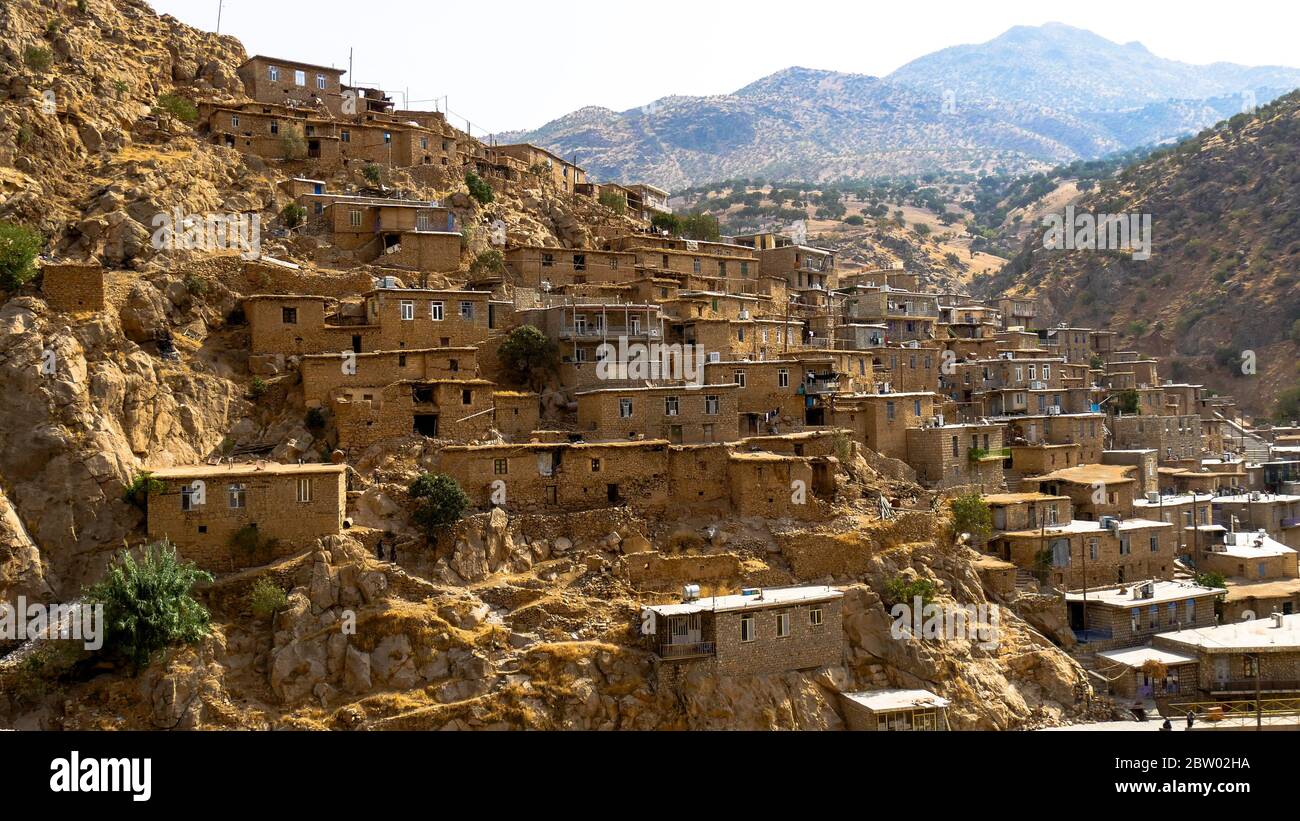 Palangan : paradis perdu (province iranienne du Kurdistan) Banque D'Images