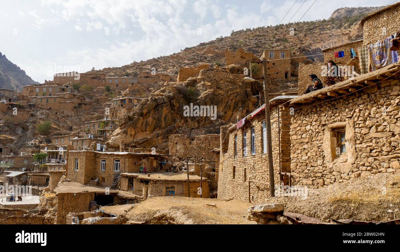 Palangan : paradis perdu (province iranienne du Kurdistan) Banque D'Images