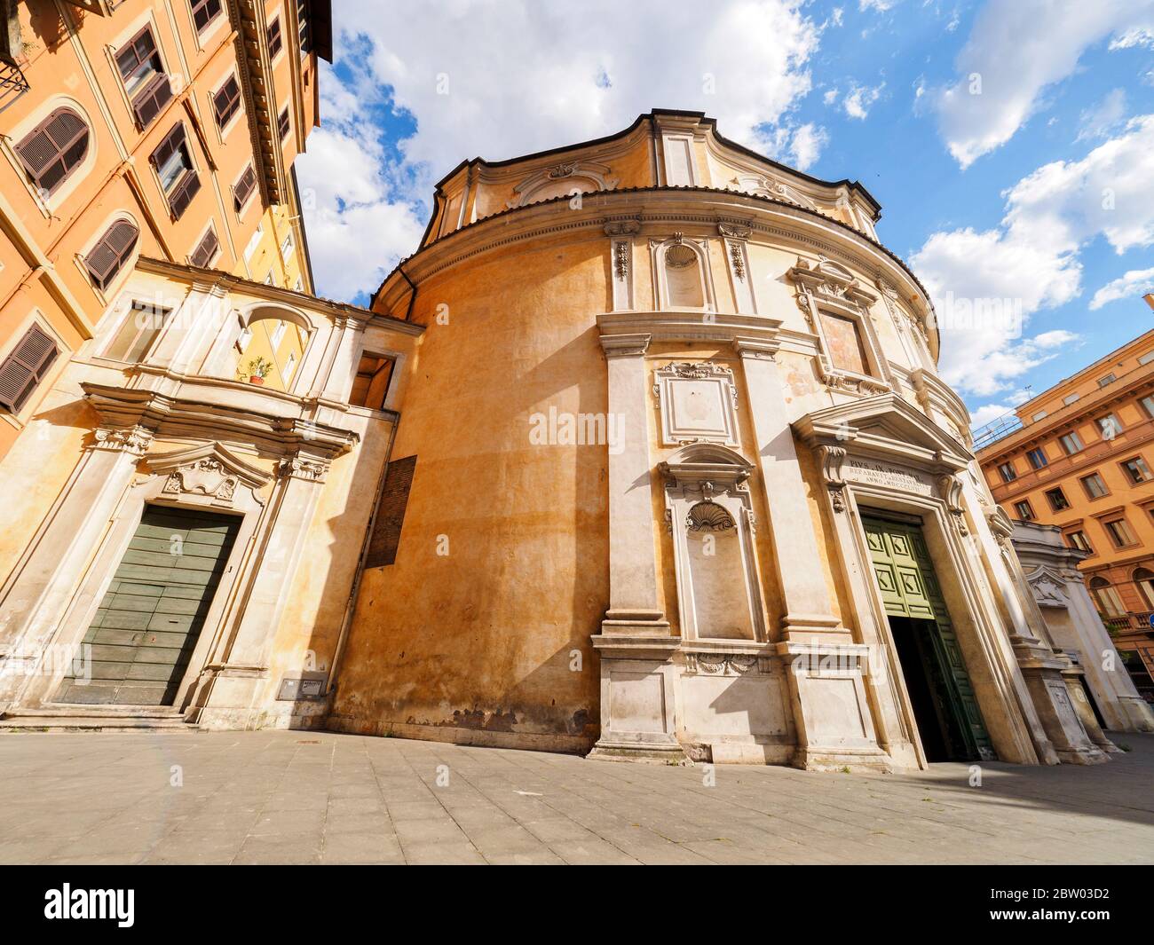 Église de San Bernardo alle terme - Rome, Italie Banque D'Images