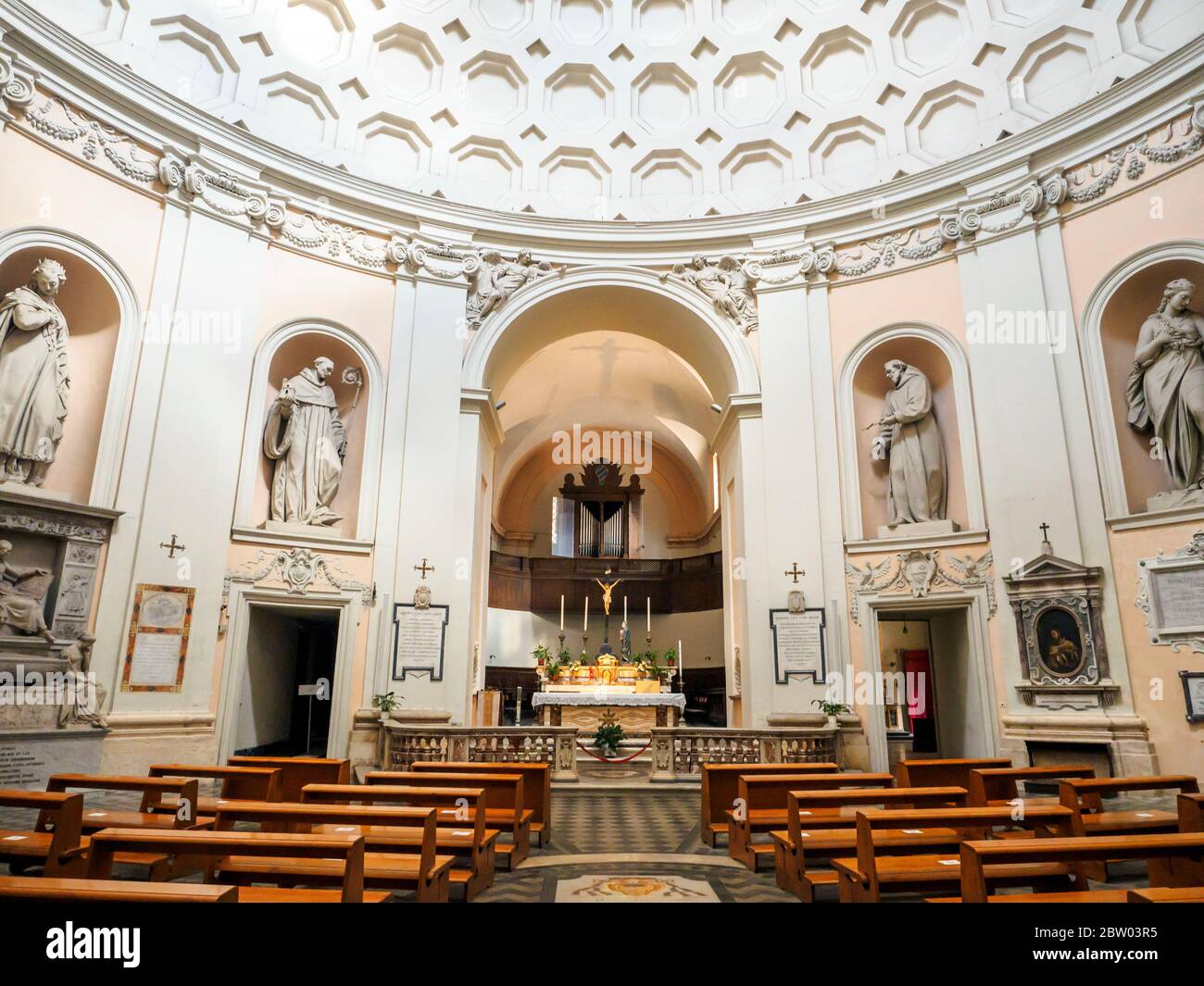 Église de San Bernardo alle terme - Rome, Italie Banque D'Images