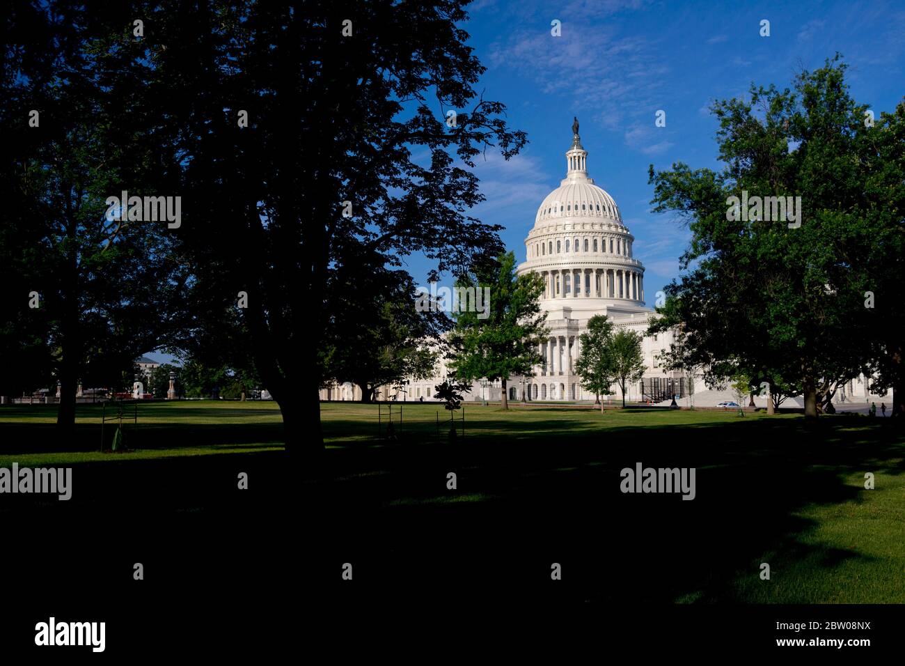 Le Capitole des États-Unis, First St se, Washington, DC 20004, États-Unis. Photographié en journée. Destination touristique américaine. Congrès des États-Unis Banque D'Images