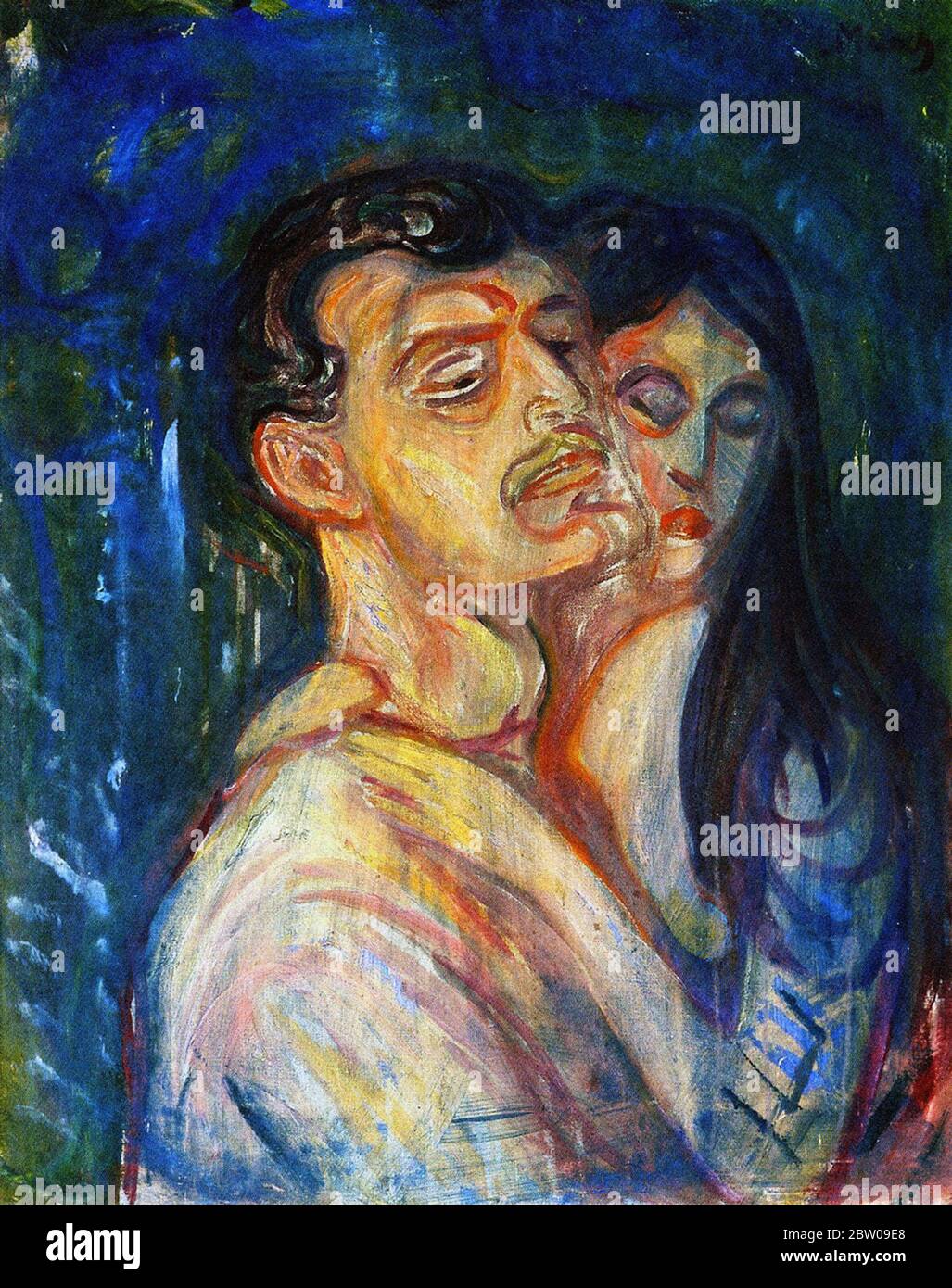 La tête par la tête par Edvard Munch 1905. Le Musée Munch à Oslo, Norvège Banque D'Images