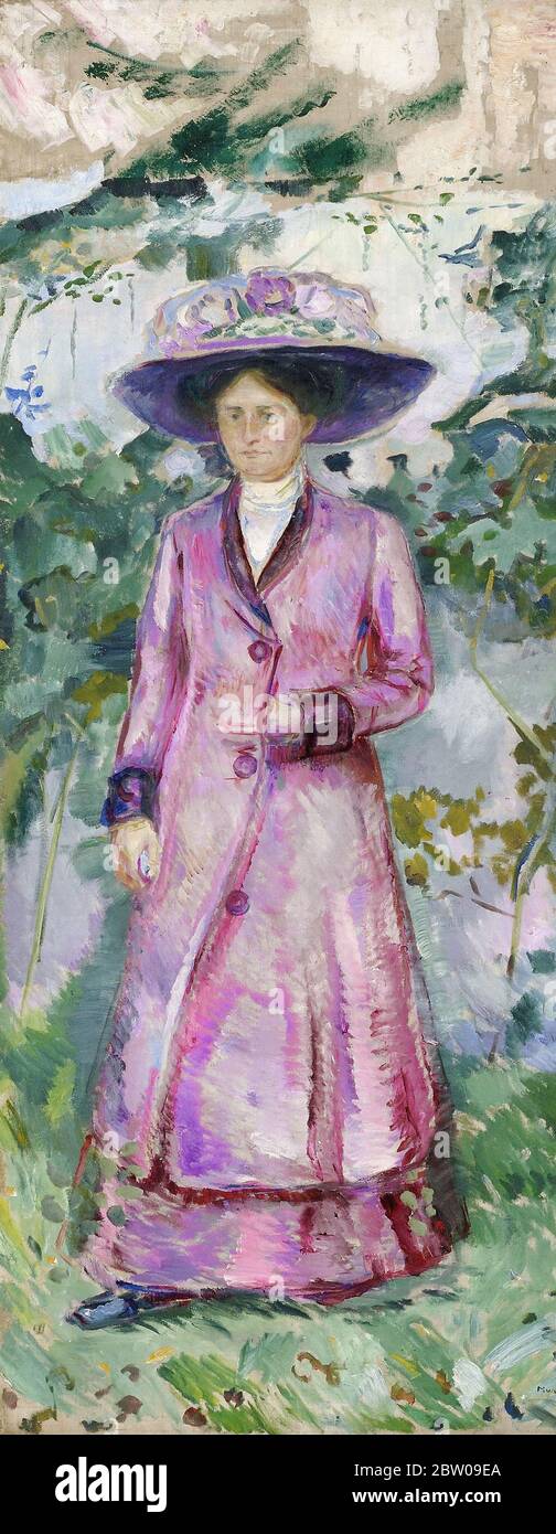 IDA Roede portrait par Edvard Munch 1910, Lillehammer Art Museum en Norvège Banque D'Images