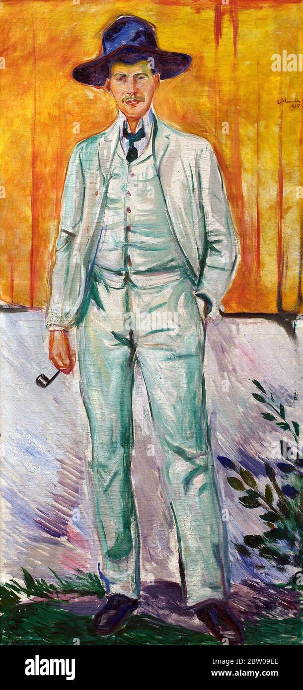 Ludvig Karsten par Edvard Munch 1905. Thielska Gallery à Stockholm, Suède Banque D'Images