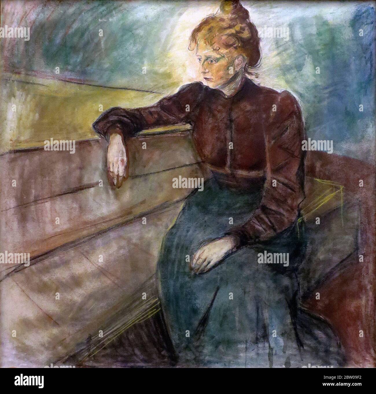 Le portrait féminin par Edvard Munch 1899. Le musée d'art de Bergen en Norvège Banque D'Images