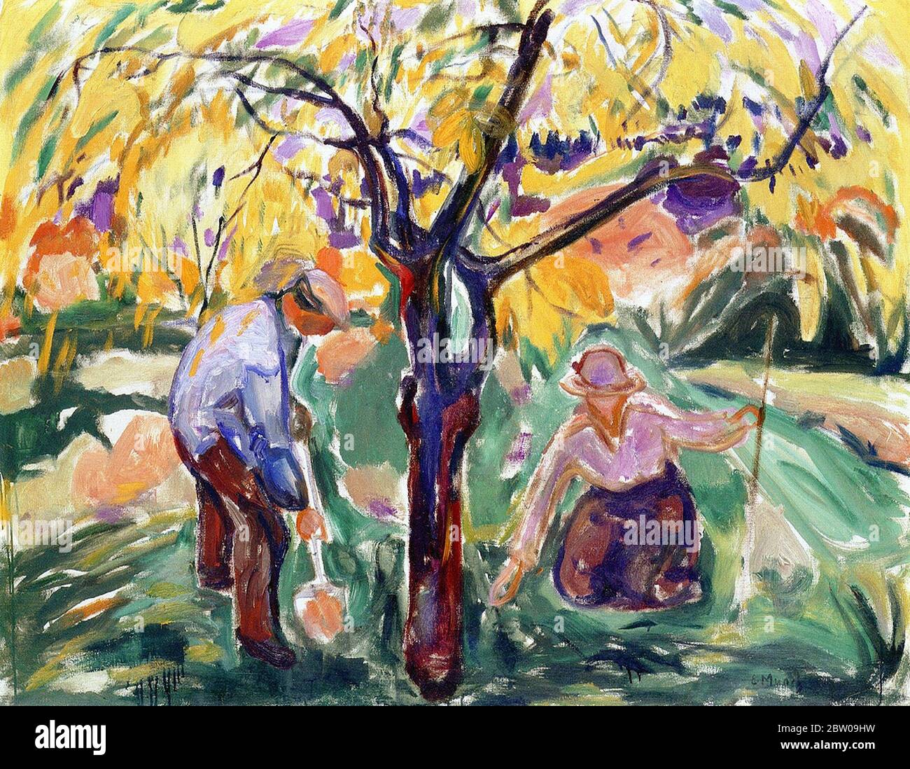 L'Apple Tree by Edvard Munch 1921. Kunsthaus Zurich en Suisse Banque D'Images