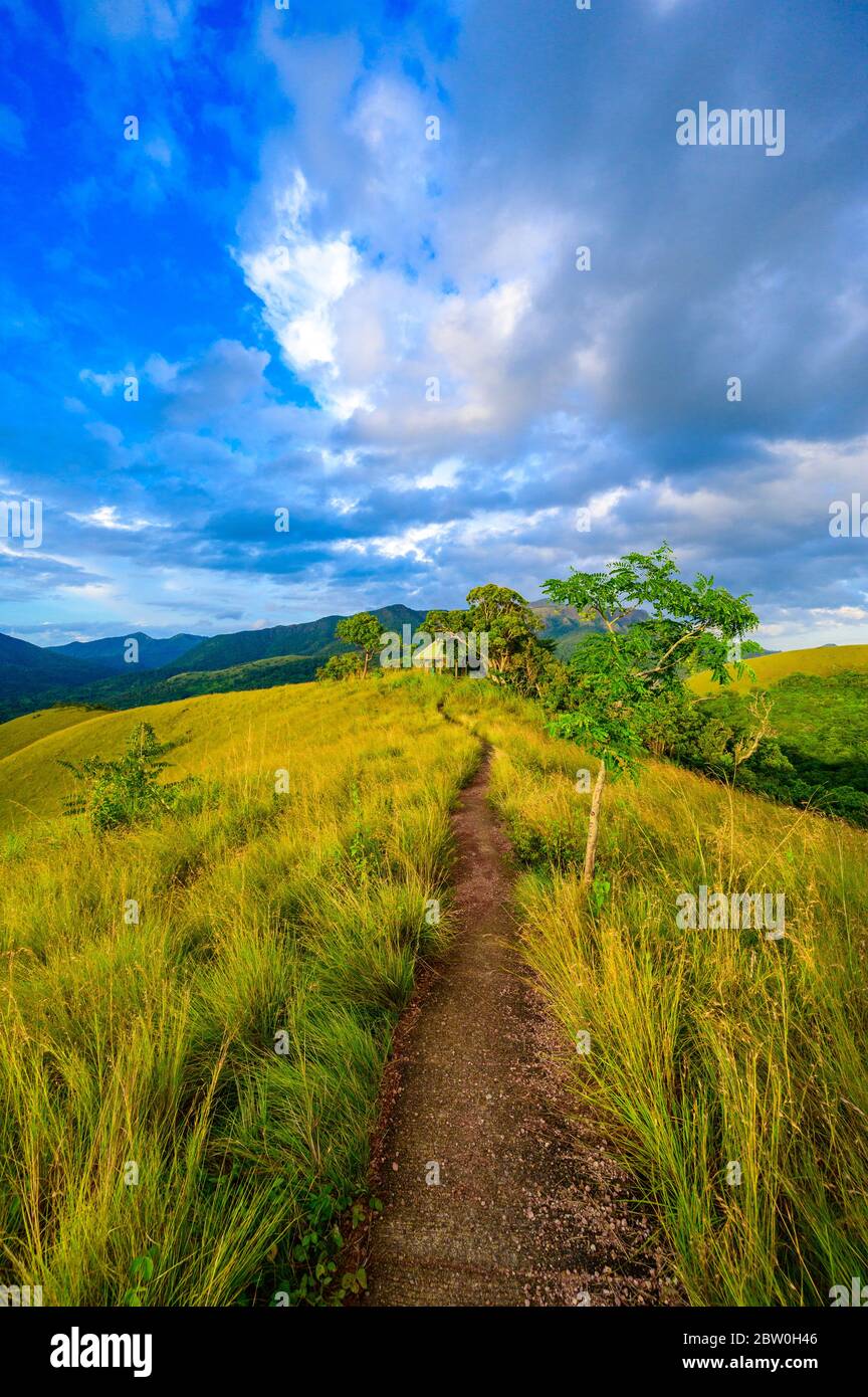 Campagne de Coron - vue incroyable du Mont Tapyas sur l'île Busuanga au coucher du soleil - destination tropicale avec paysage paradisiaque, Palawan, Ph Banque D'Images