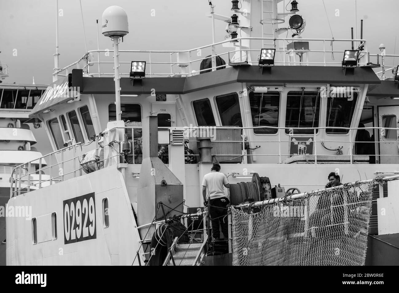 Ushuaia, ville à la fin du monde, Argentine. C'est l'endroit est plein de montagnes, de rivières et de neige tout autour. Banque D'Images