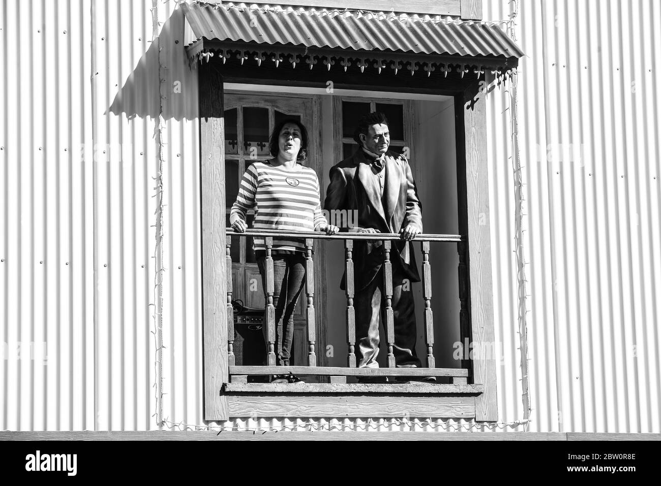 Ushuaia, ville à la fin du monde, Argentine. C'est l'endroit est plein de montagnes, de rivières et de neige tout autour. Banque D'Images