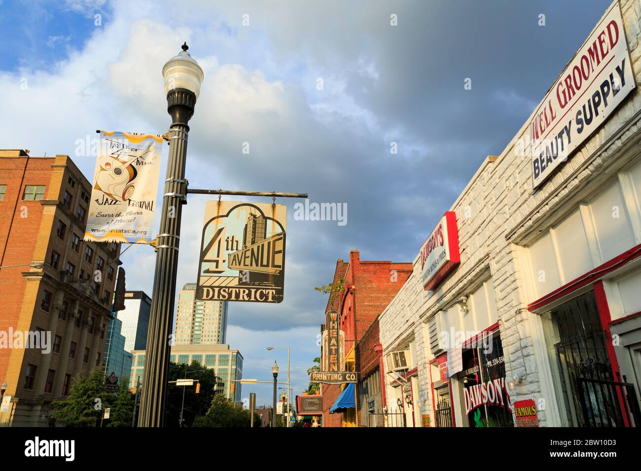 Quartier historique de la 4e Avenue, Birmingham, Alabama, États-Unis Banque D'Images