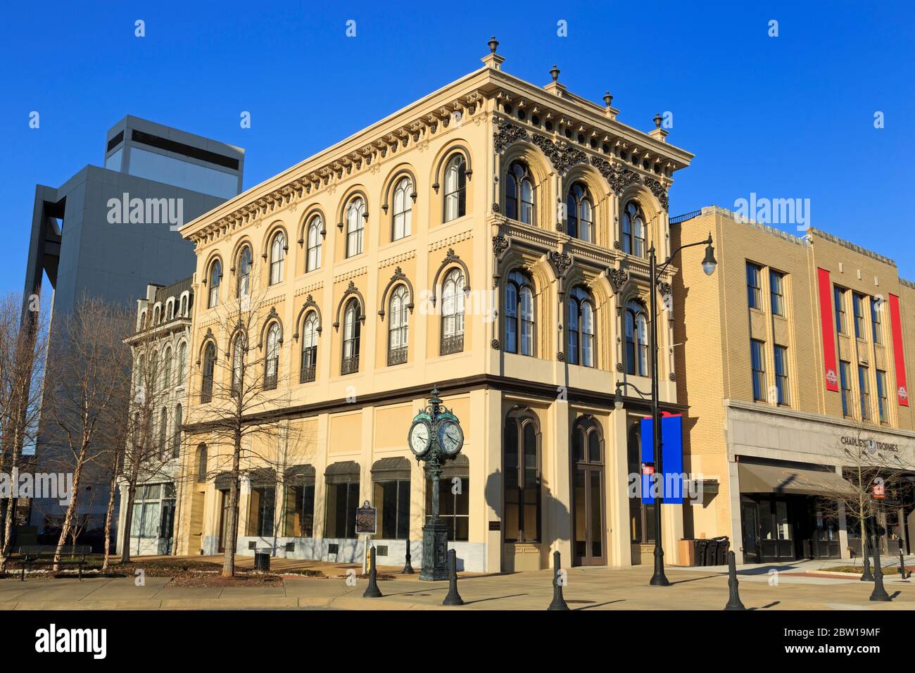 Le centre historique de Bank Building, Montgomery, Alabama, États-Unis Banque D'Images