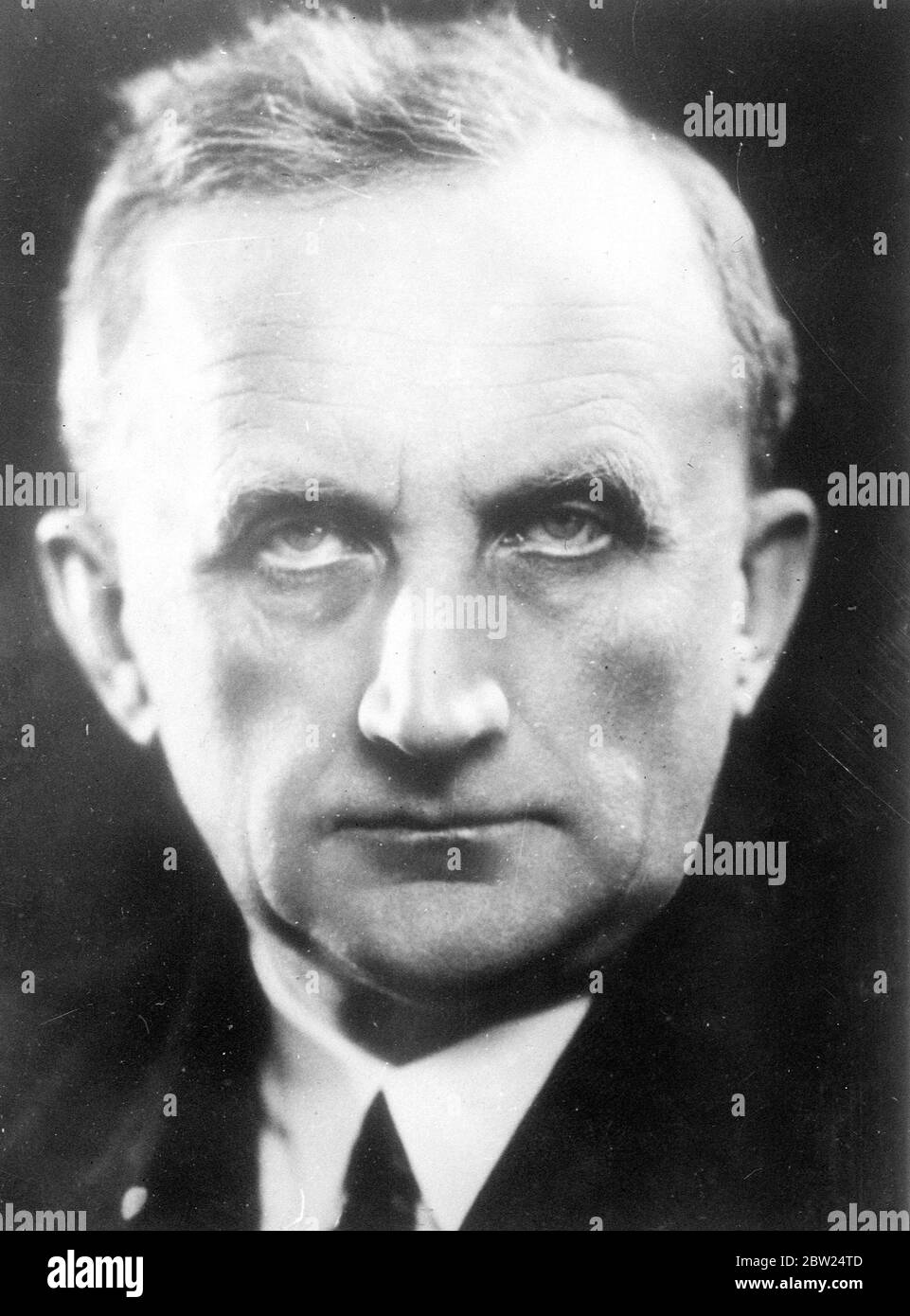 M. Kamil Krofta, ministre tchécoslovaque des affaires étrangères. 15 septembre 1938 Banque D'Images