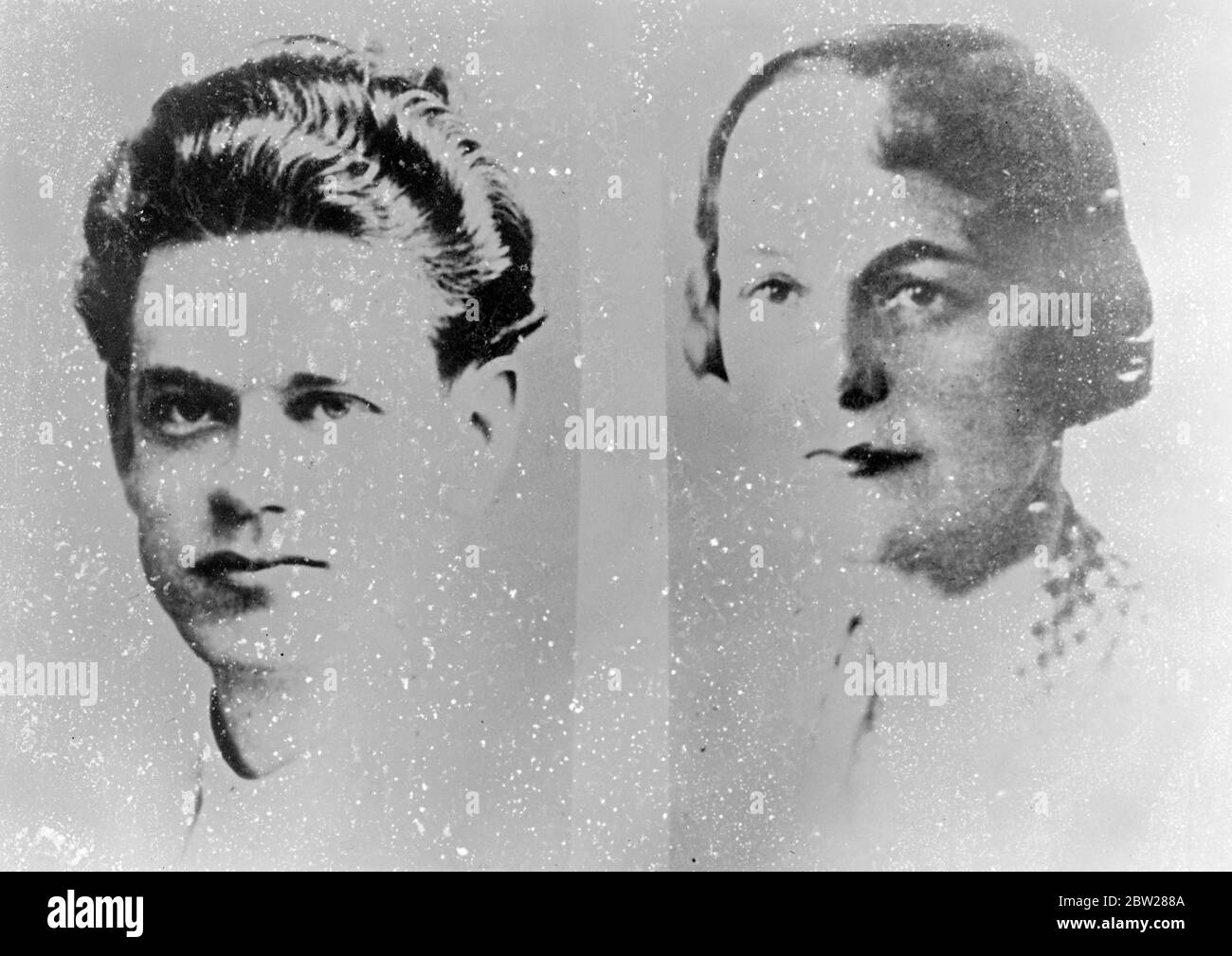 Donala Louis Parkinson, Ruth Robinson, tous deux disparus à Moscou. Banque D'Images