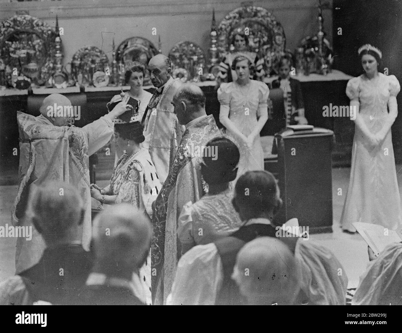 Le couronnement de la reine Elizabeth. Banque D'Images