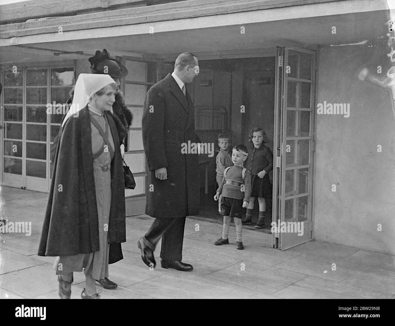 Le duc de Gloucester ouvre de nouveaux bâtiments au sanatorium de Harefield. 18 octobre 1937 Banque D'Images