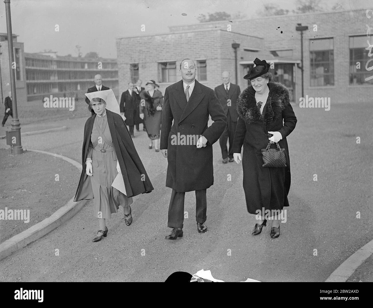 Le duc de Gloucester ouvre de nouveaux bâtiments au sanatorium de Harefield. 18 octobre 1937 Banque D'Images