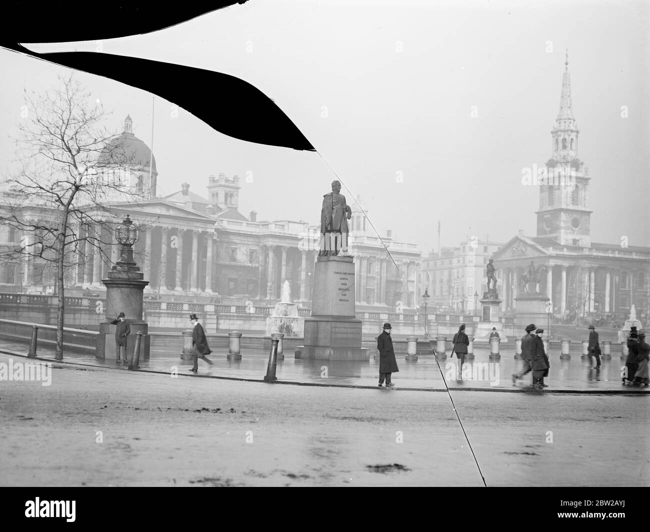 Statue de Charles James Napier à Trafalgar Square, Londres. Banque D'Images