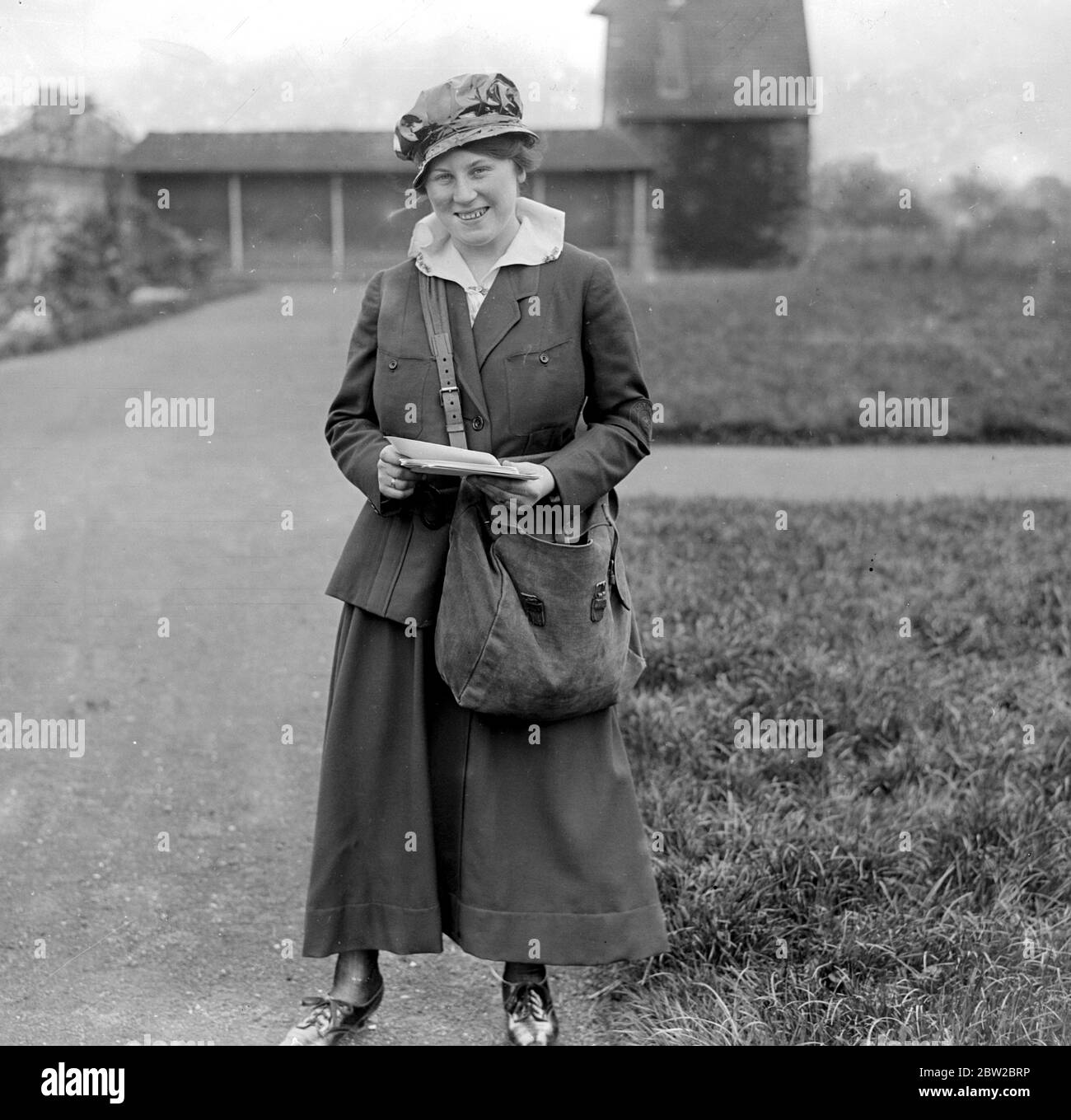 Postwomen dans le nord de Londres. 1917 Banque D'Images