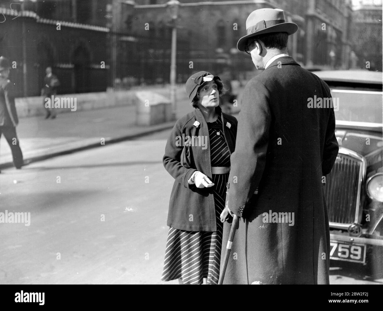 Reichstag Arson Trial, rue Carey, Miss Ellen Wilkinson, députée 14 septembre 1933 Banque D'Images