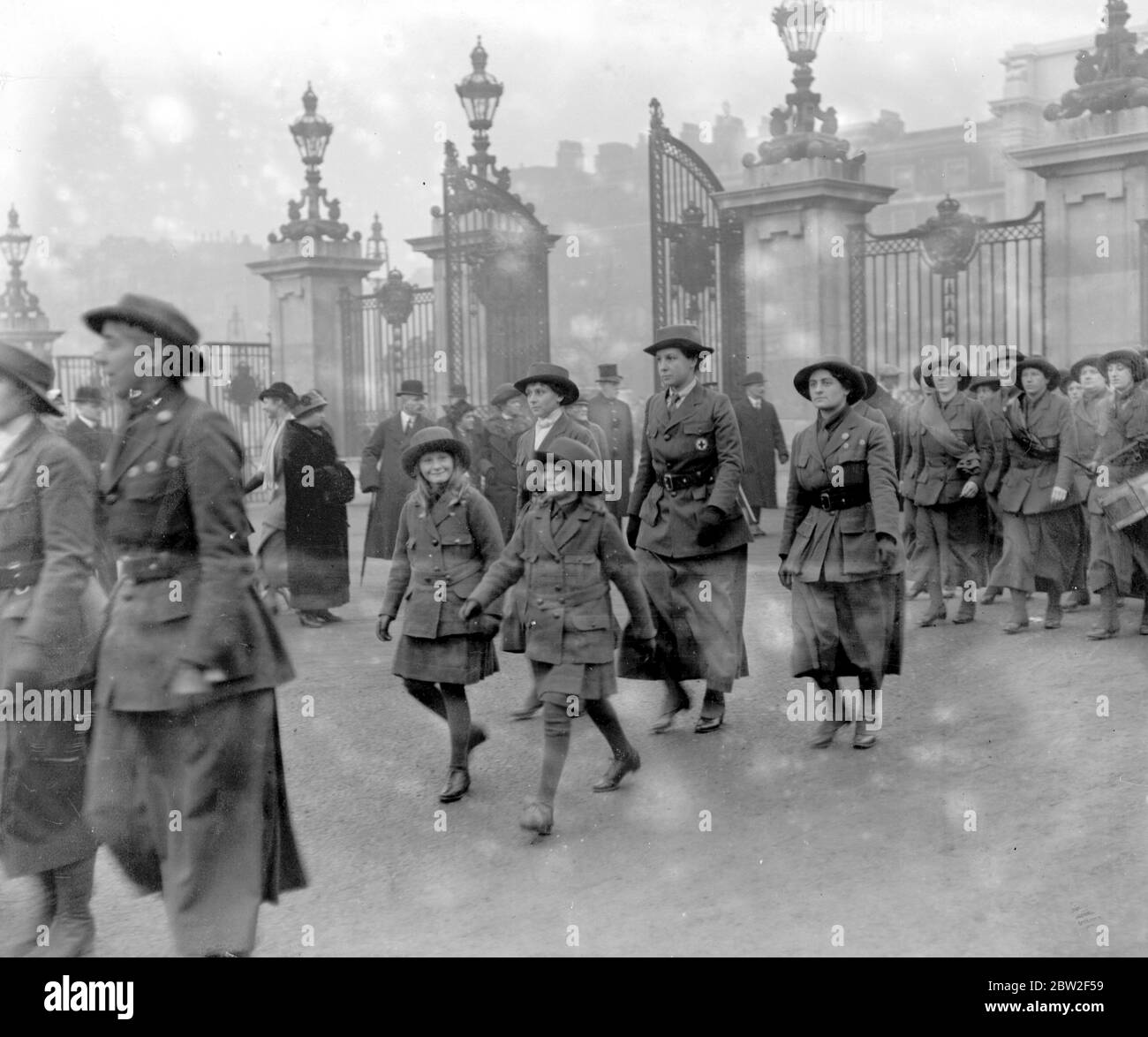 Route de la Réserve des bénévoles des femmes. 1914 - 1918 Banque D'Images