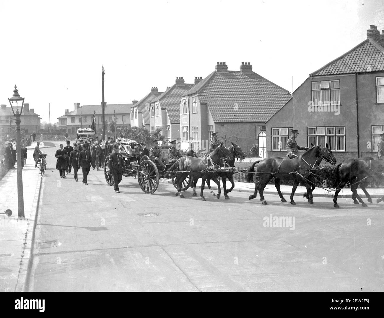 Funérailles militaires. 1934 Banque D'Images