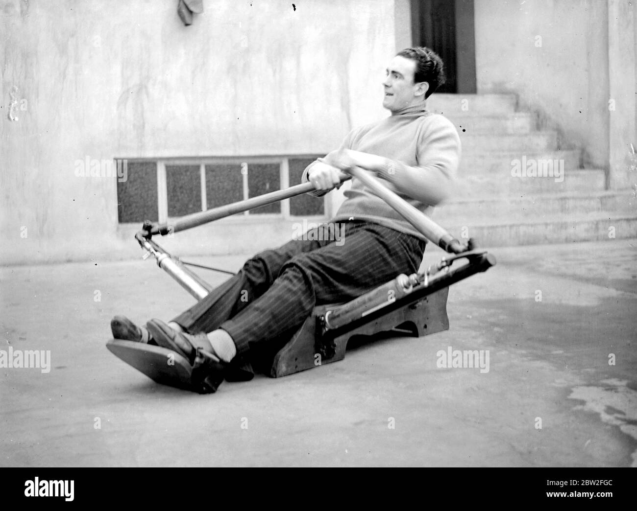 Jack Doyle aviron / entraînement 1934 Banque D'Images