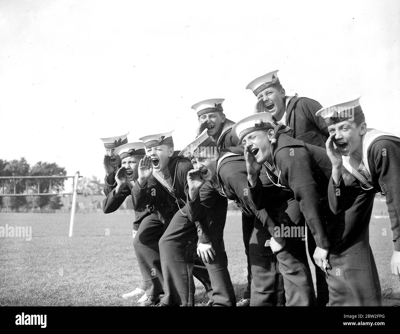 TS Arethusa jour de sport pour garçons à Chattenden, Kent. 19 septembre 1935 Banque D'Images