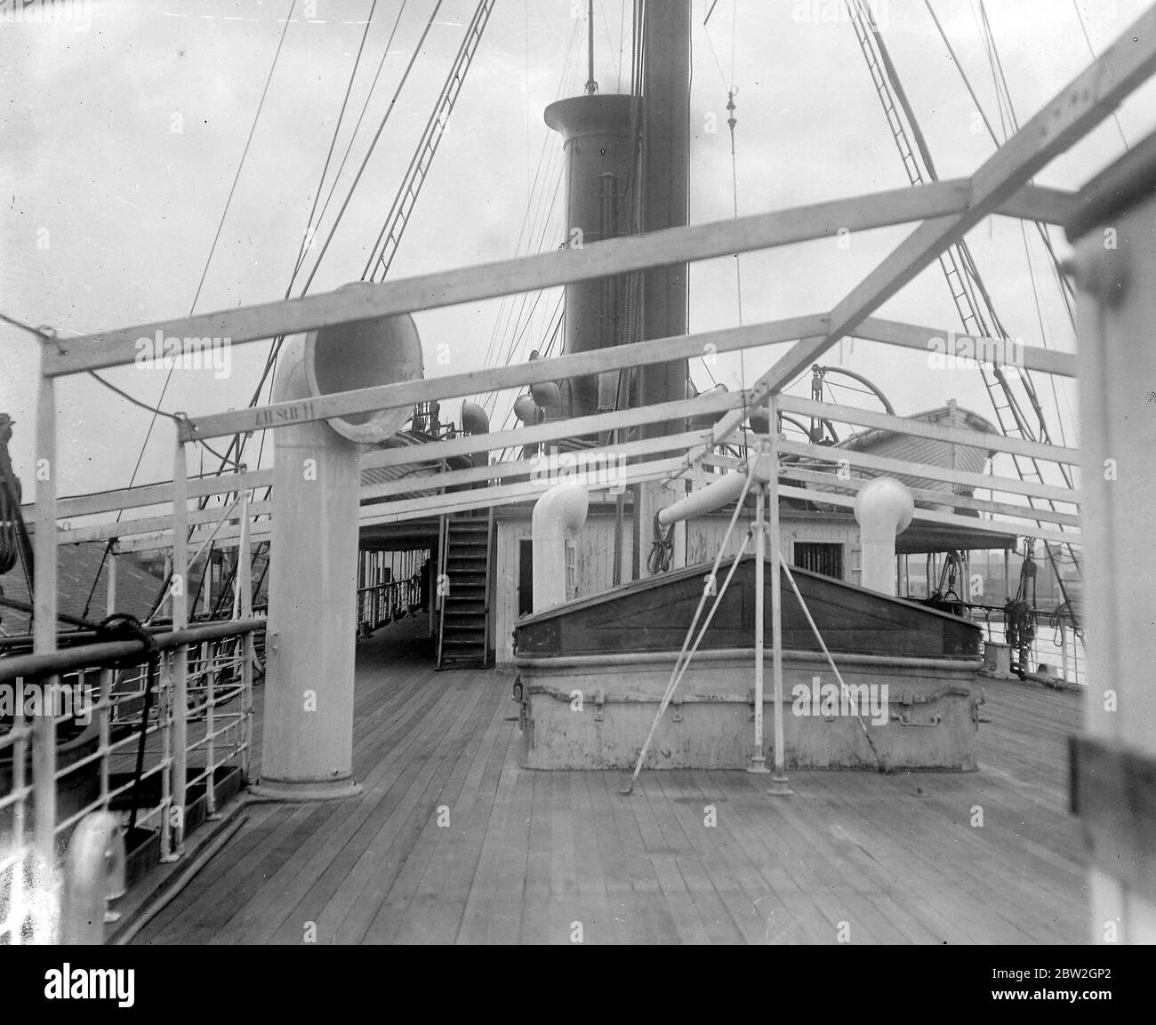 Le yacht du Kaiser le Meteor. 3 juin 1919 Banque D'Images