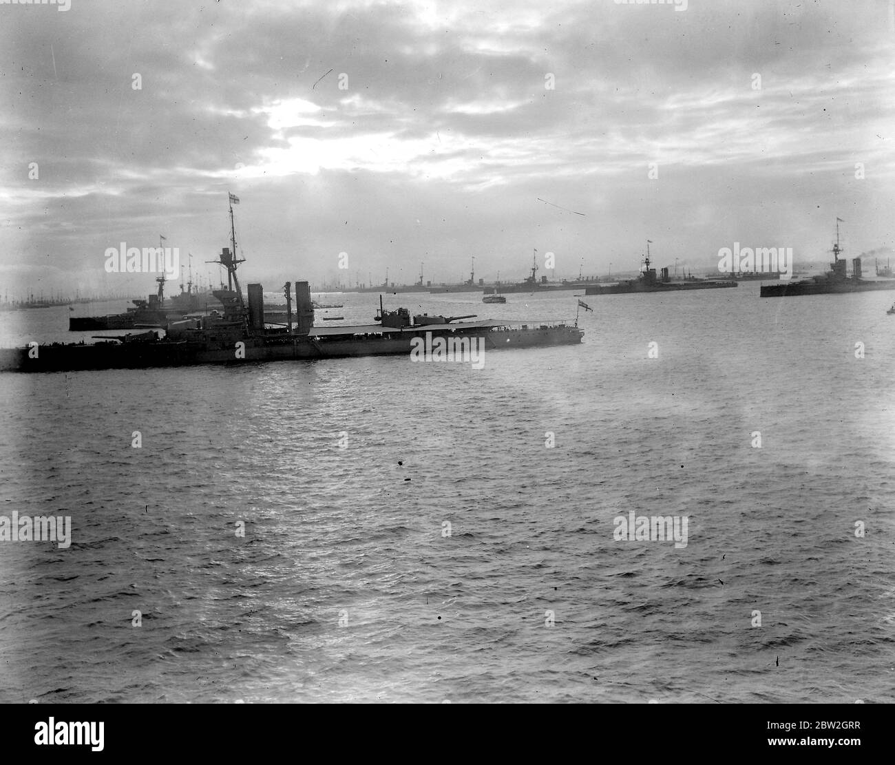 La flotte à Spithead. Vue générale. Banque D'Images