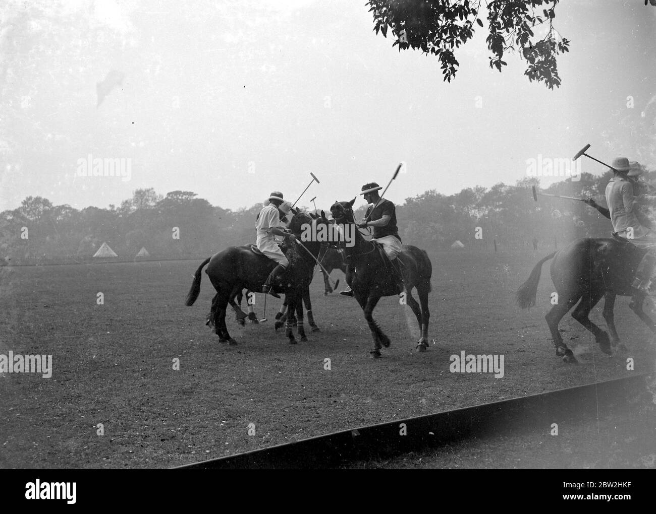 Polo à Chislehurst, Kent. 1934 Banque D'Images