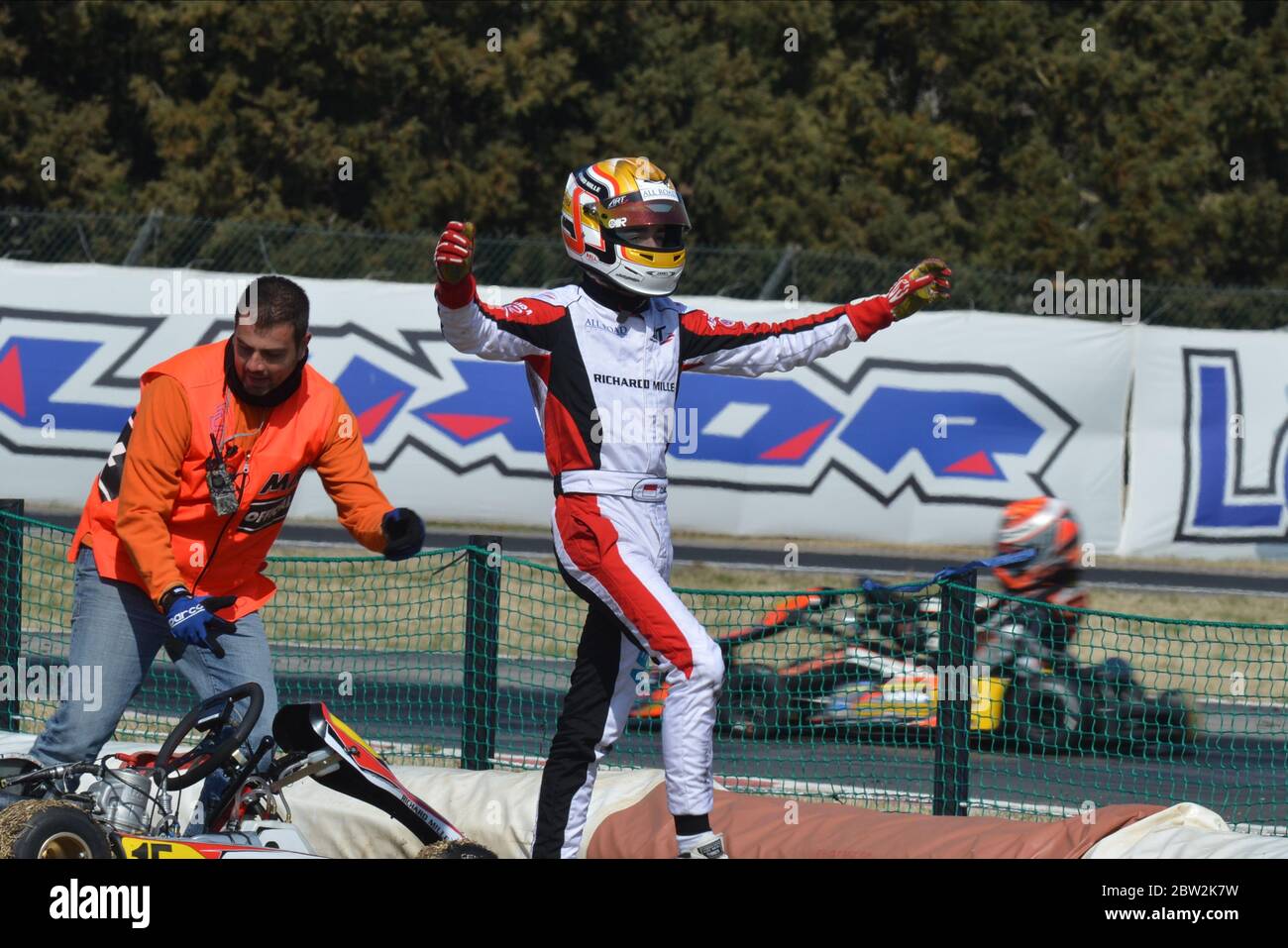 Carrière de karting de Charles Leclerc 2013. Banque D'Images