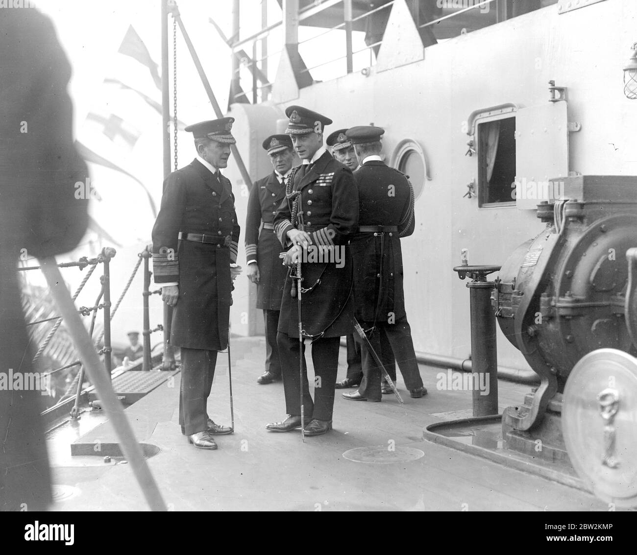 Retour du Prince de Galles - à Portsmouth. Octobre 1925 Banque D'Images