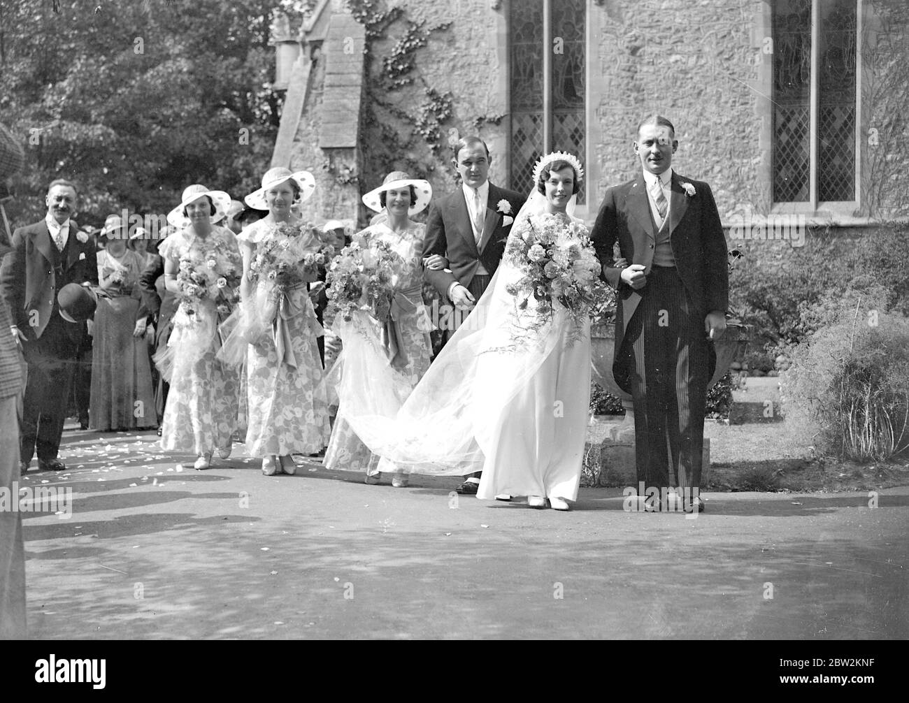 Dr L.B. Somerville Woodiwiss et Mlle E.M Raymond à St Mary Cray, Kent. 1934 Banque D'Images