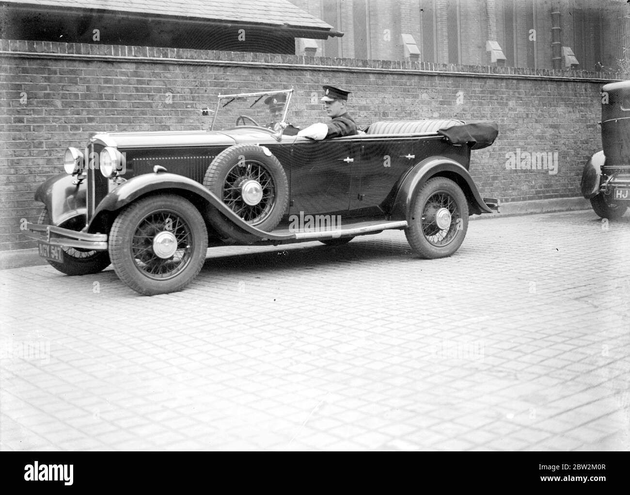 Une voiture de police. 1933 Banque D'Images