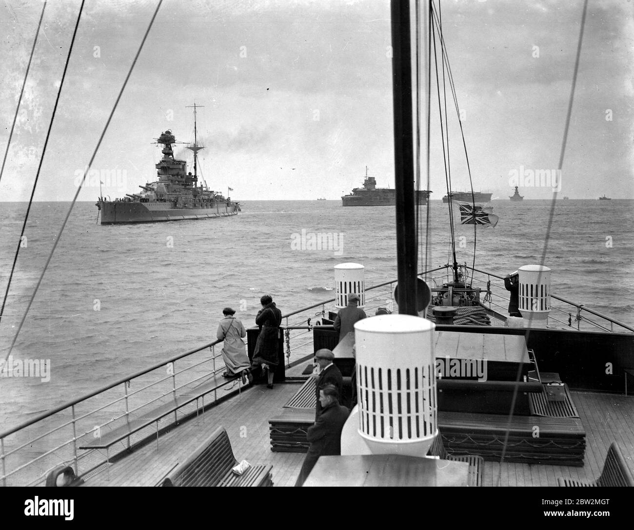 Exposition navale du Jubilé d'argent sur la Tamise. H.S. Vaillant. 1935 Banque D'Images