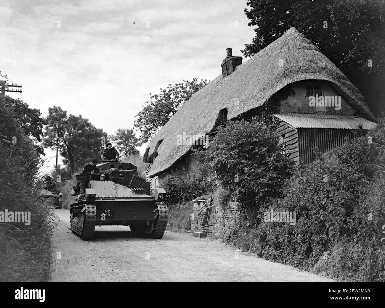 Un Vickers Medium Mk II de la 1re Brigade de chars, près de la plaine de Salisbury. 20 août 1935 Banque D'Images