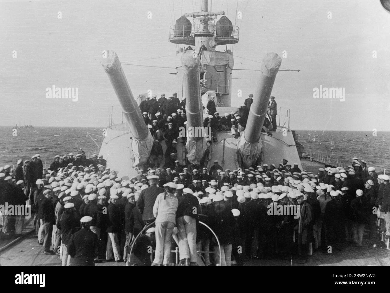 Manœuvres d'automne de la flotte soviétique Baltique . 1932 Banque D'Images