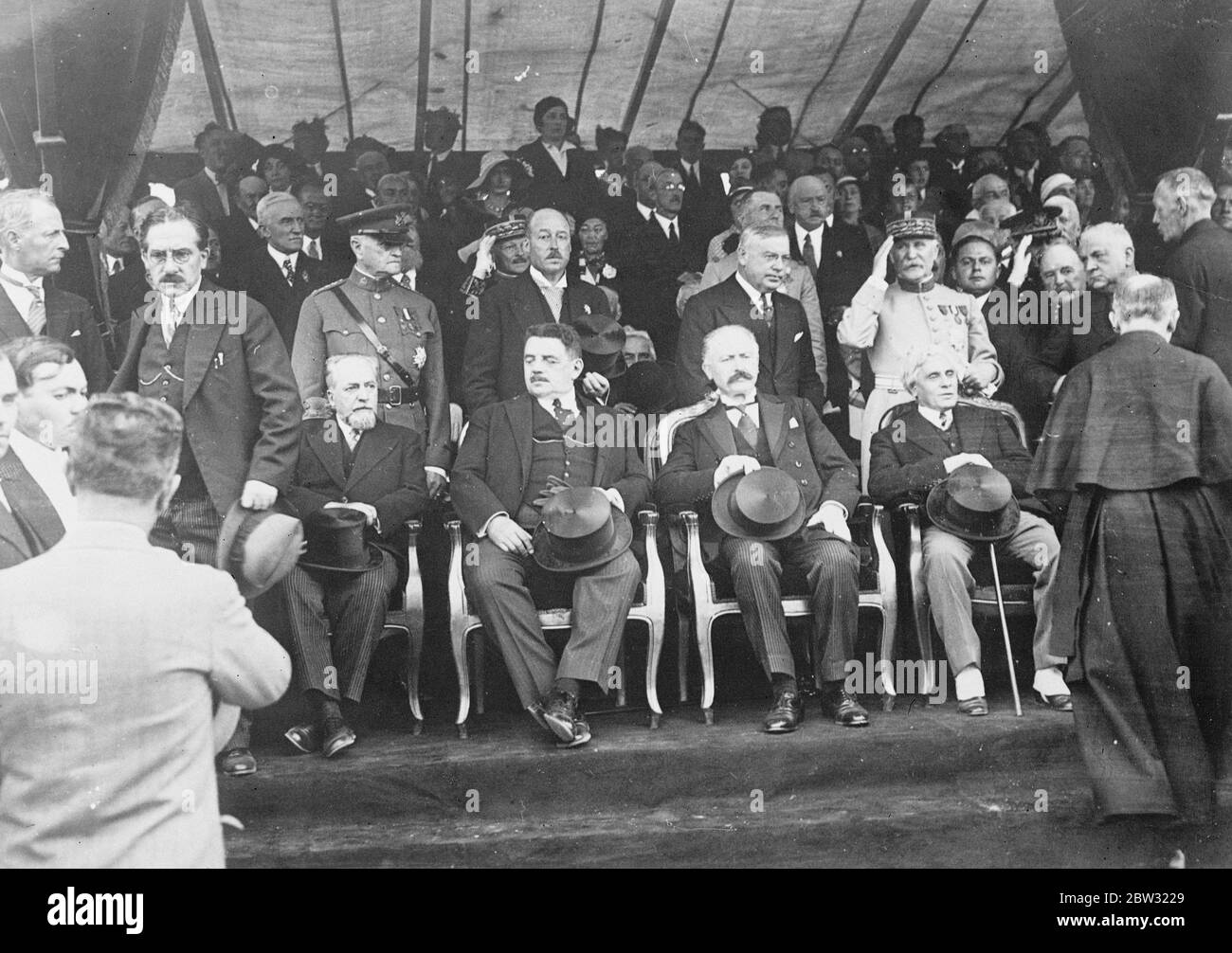 Dévoilement du mémorial de la Marne . 30 septembre 1932 Banque D'Images