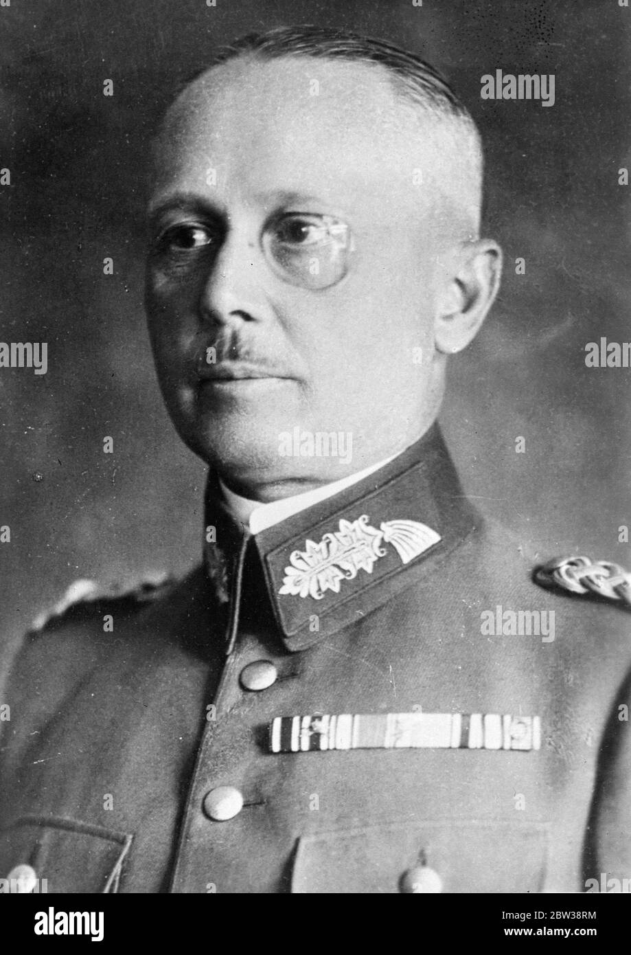 Général Werner Freiherr von Fritsch , successeur du général von Hammerstein . 4 janvier 1934 30, 30, 30, 30, 30, 30, 30, 30, 30, 30 Banque D'Images