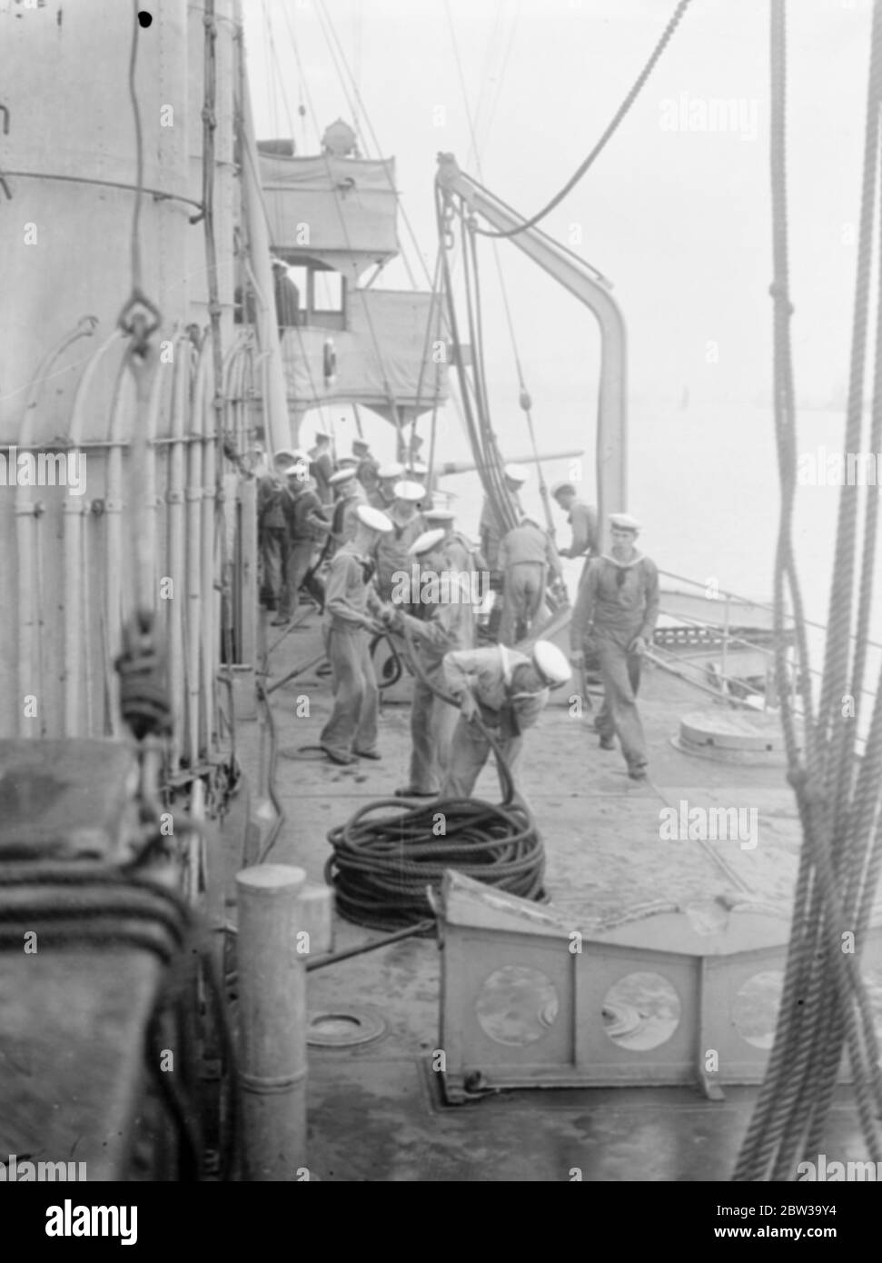 Le navire de formation suédois arrive sur la Tamise . Le navire de formation suédois Osker II est arrivé sur la Tamise de Gravesend , où elle doit faire un séjour de plusieurs jours . 21 juin 1935 Banque D'Images