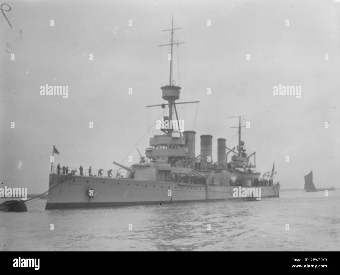 Le navire de formation suédois arrive sur la Tamise . Le cuirassé suédois Osker II est arrivé sur la Tamise de Gravesend , où elle doit faire un séjour de plusieurs jours . 21 juin 1935 Banque D'Images