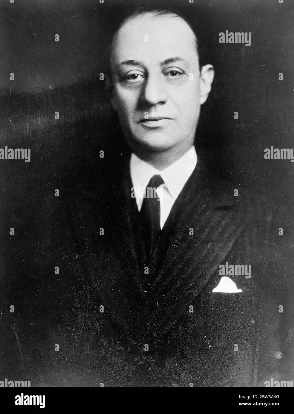 Jesse I Strauss Président de R H Macy Company , à New York . Avril 1934 Banque D'Images