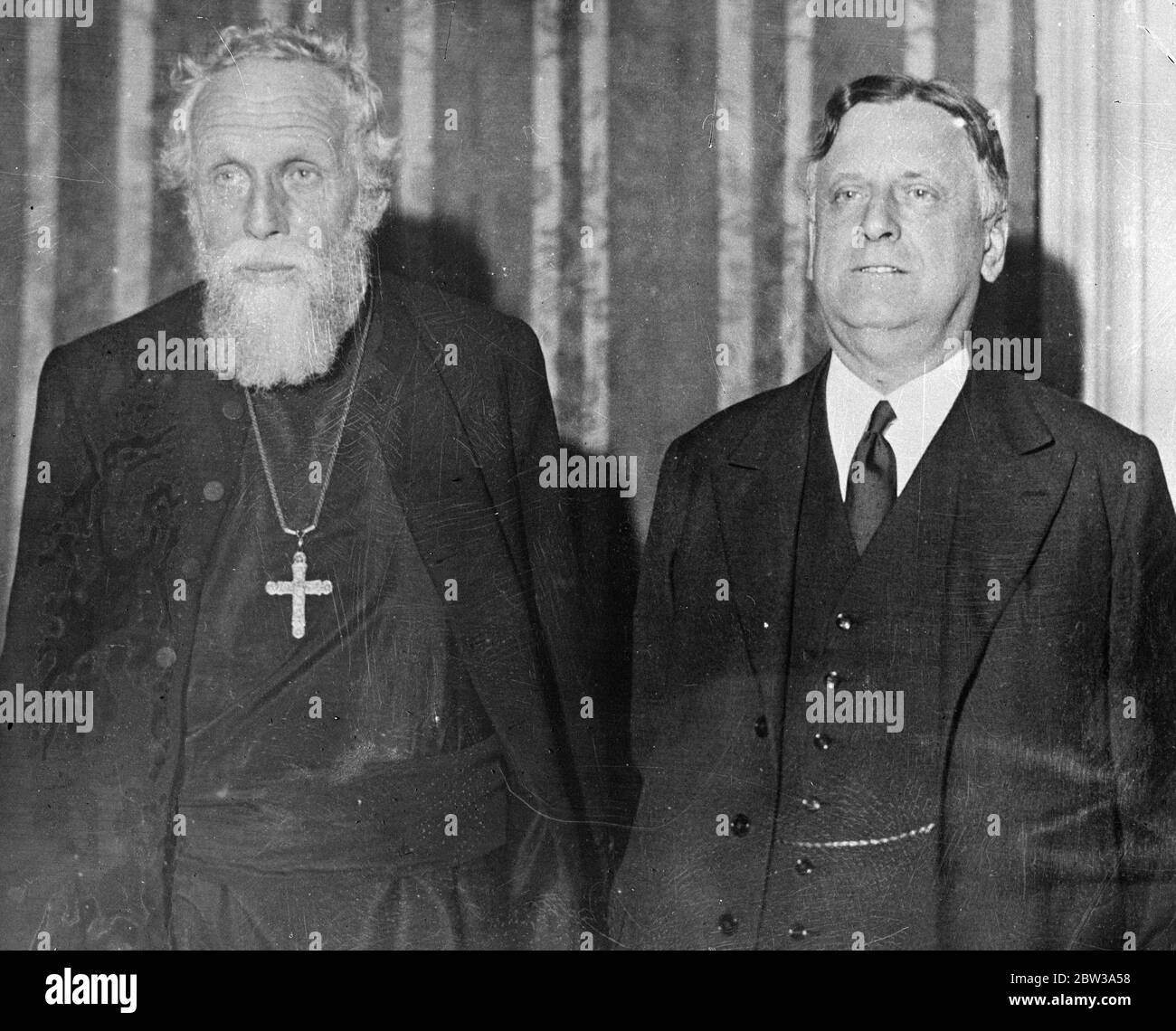 Lord William Cecil et Rollin S Morris . Avril 1934 Banque D'Images