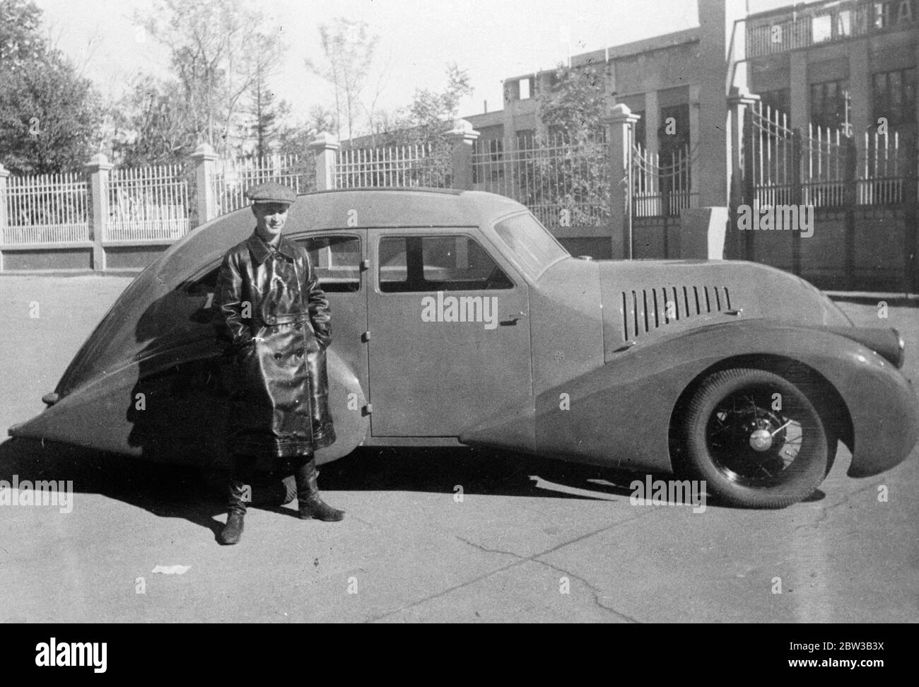 La contribution de Moscou à la conception de voitures à moteur . Une voiture profilée avec une vengence . 5 octobre 1934 . Banque D'Images