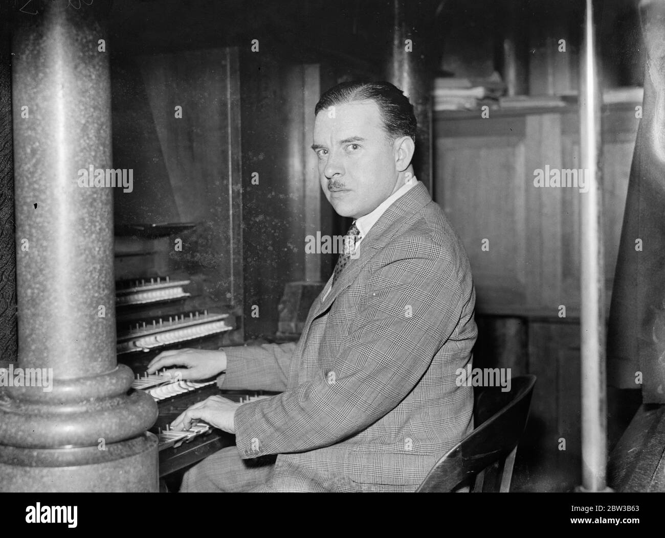 Dr Thalben Hall , fait premier organiste officiel à Albert Hall . 9 octobre 1934 . Banque D'Images