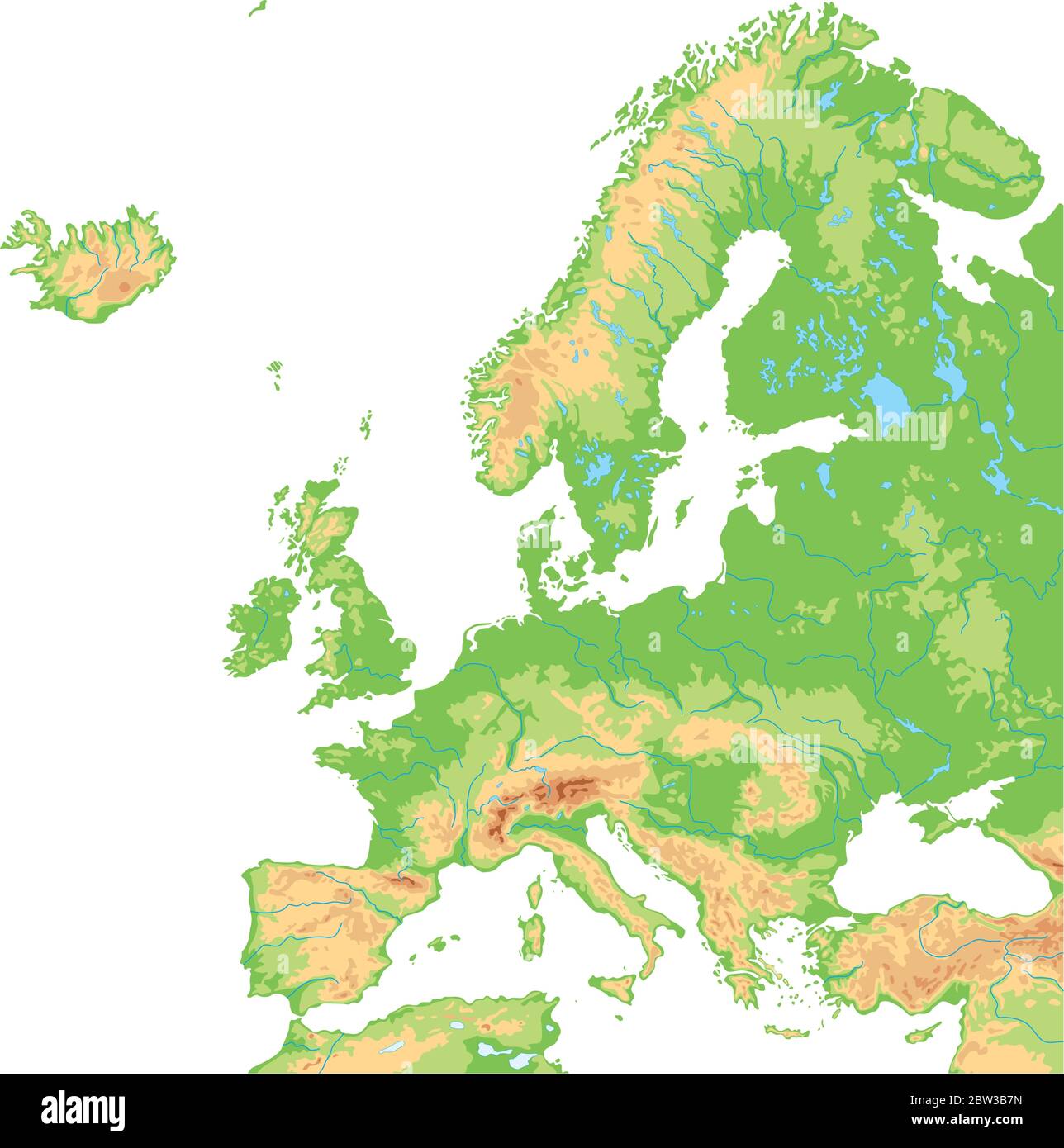 Carte des fleuves d