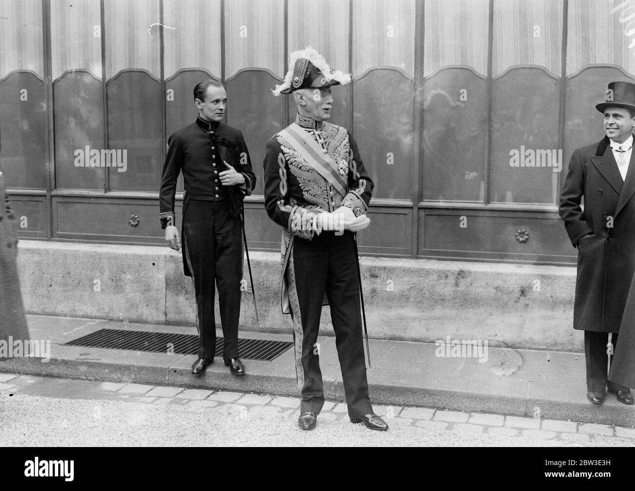 Sir George Clark à la réception du Président Lebrun aux diplomates de l'Elysée . 29 décembre 1934 Banque D'Images