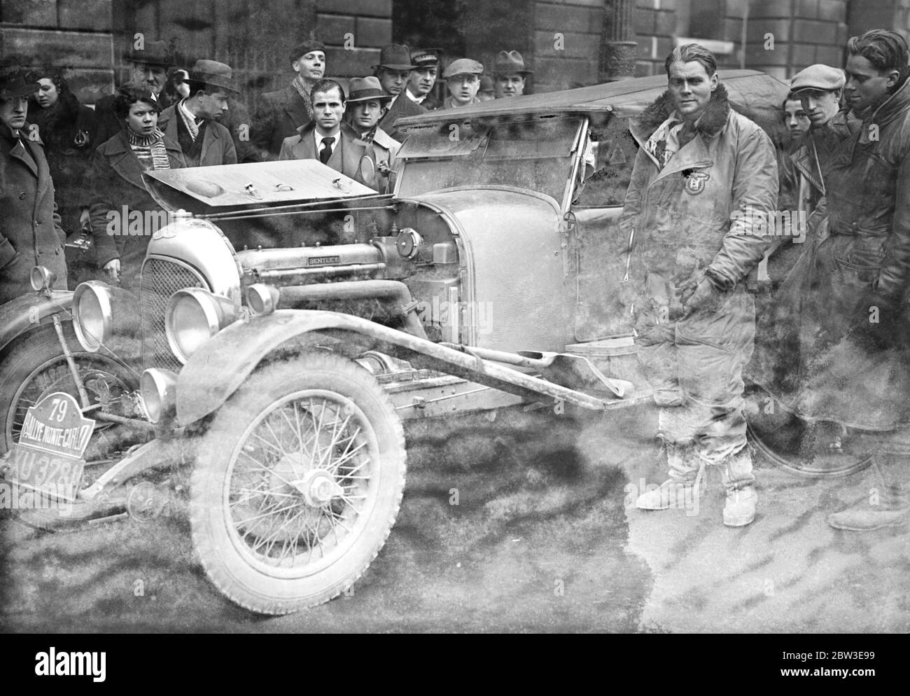 R Grant Ferris , pilote de rallye Monte Carlo . Janvier 1935 Banque D'Images